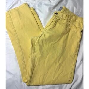 Rocawear‎ Jeans Mens Light Yellow Washed Straight Fit Cotton Size W40